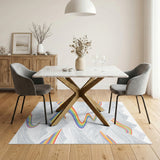Winding Rainbow Mountains Area Rug