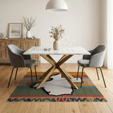 Texas Silhouette Multi-Color Southwestern Rug