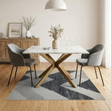 Geometric Modern Black and White Black White Zigzag Geometric Area Rug