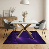 Purple Nebula Galaxy Area Rug