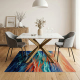 Sunset Ocean Waves Area Rug