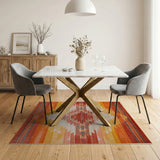 Vibrant Southwestern Diamond Pattern Area Rug