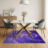 Dreamy Purple Towers Cloudscape Area Rug