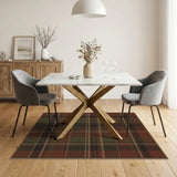 Rustic Farmhouse Brown and Tan Rustic Brown Plaid Area Rug