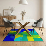 Vibrant Geometric Modern Area Rug