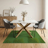 Lush Green Grass Tufted Area Rug