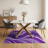 Purple Swirl Abstract No. 3 Area Rug