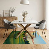 Rolling Hills Sunset Farmhouse Area Rug