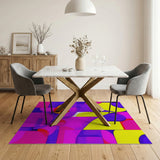 Bold Multi-Color Geometric Abstract Area Rug