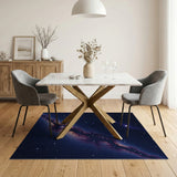 Multi-color and Patterns Cosmic Nebula Fractal Area Rug