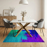 Vibrant Multi-Color Abstract Brushstroke Area Rug