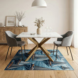 Sailboat Regatta Ocean Waves Area Rug