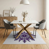 Purple Mandala Floral Purple Area Rug