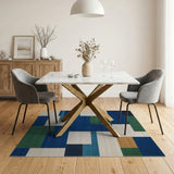 Geometric Modern Patchwork Area Rug