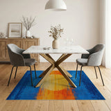 Radiant Sun Horizon Abstract Area Rug