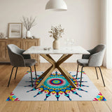 Vibrant Mandala Area Rug