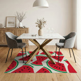 Watermelon Slices Fruit Pattern Area Rug