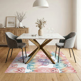 Rainbow Cartoon Dogs Washable Area Rug