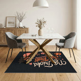 No Tricks Just Treats Halloween Rug