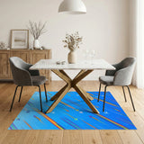 Rainbow Airplane Kids Washable Area Rug