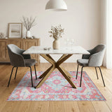 Distressed Vintage Pink Distressed Vintage Area Rug