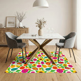 Vibrant Floral Beetle Area Rug