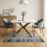 Multi-Color Ombre Vertical Stripe Area Rug