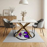 Purple Shades Gorilla Cartoon Area Rug