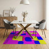 Vibrant Geometric Modern Vibrant Geometric Abstract Area Rug