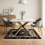 Majestic Grizzly Bear Southwestern Area Rug