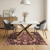 Mandala Pink Floral Mandala Area Rug