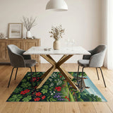 English Cottage Wildflower Garden Rug