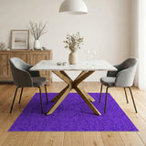 Purple Surreal Abstract Area Rug