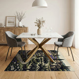 Provence Lavender Fields Rustic Farmhouse Rug