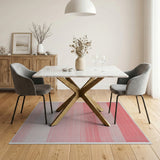 Gradient Pink Stripe Area Rug
