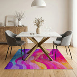 Vibrant Wave Abstract Area Rug