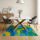 Vibrant Geometric Abstract Multi-color and Patterns Area Rug