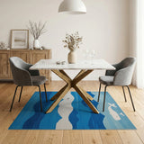 Playful Blue Ocean Whale Shark Kids Rug