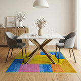 Geometric Modern Bold Multi-Color Geometric Area Rug