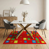 Multi-Color ABC Alphabet Kids Learning Rug
