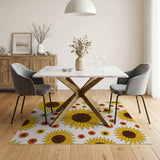 Sunflower Mandala Area Rug