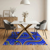 Rainbow Race Track Kids Cartoon Area Rug