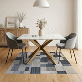 Geometric Modern Grey Modern Geometric Grey Abstract Area Rug