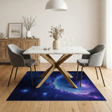 Cosmic Nebula Swirl Area Rug