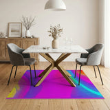 Abstract Area Vibrant Multi-Color Wavy Abstract Area Rug