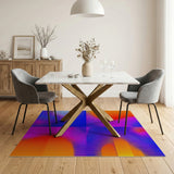 Vibrant Halftone Multi-Color Geometric Area Rug