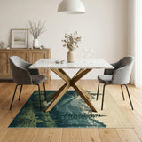 Mountain Forest Valley Area Rug