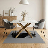 Black Cat Silhouette Area Rug