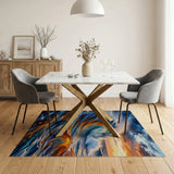 Sunset Crashing Wave Area Rug