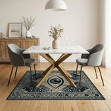 Evil Eye Geometric Tribal Area Rug